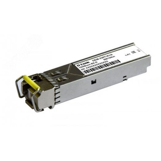Модуль SFP+ 1хLC, 1.25 Гб/с, SC, WDM Tx:1550/Rx:1310 нм, до 3/10 км