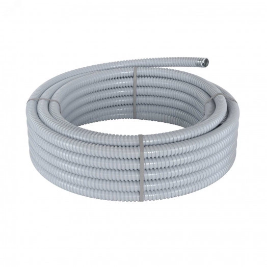Металлорукав DN 35мм в ПВХ изоляции D внутреннний=35.0 мм D наружный= 41.0 (25 м) серый
