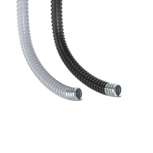 Металлорукав DN 35мм в ПВХ изоляции D внутреннний=35.0 мм D наружный= 41.0 (25 м) серый
