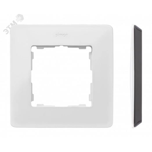 Рамка декоративная, 1 пост, Original, S82 Detail, белый-чёрный