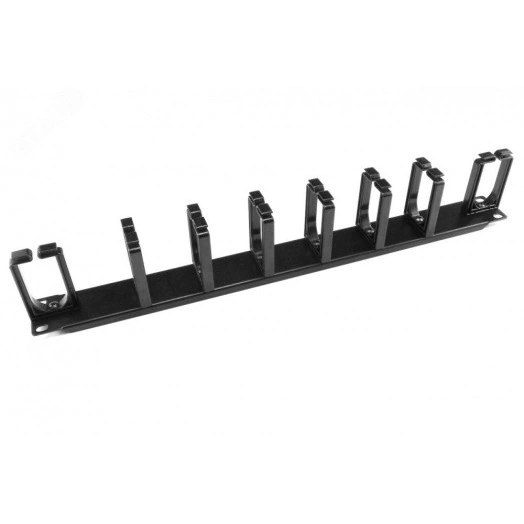 Кабельный организатор см-1U-V6H2-PL с пластиков.кольцами (6верт. и 2гор.)19д1U