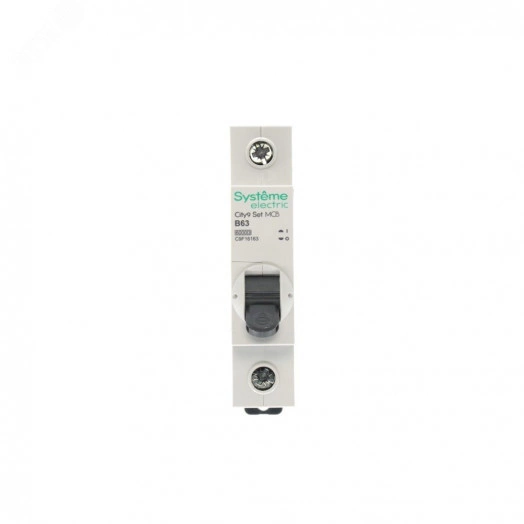 Выключатель автоматический однополюсный (АВ) B 63А 1P 6kA 230В City9 Set
