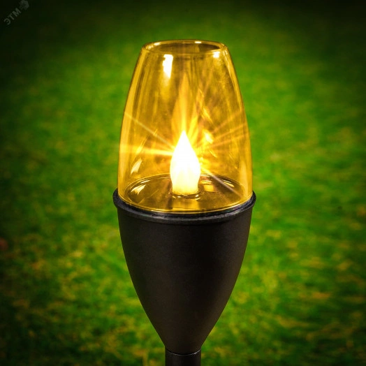 Садовый светильник на солнечной батарее USL-C-694/PT375 CANDLE SET12 в составе набора из 12шт Эффект горящего пламени 1*AAА аккумулятор в/к IP44