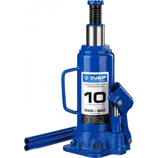 Домкрат бутылочный гидравлический 10т, 228-462мм, Профессионал