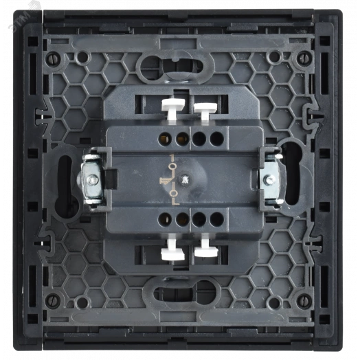 FORTE&PIANO Выключатель 1-клавишный самовозвратный 10А FP110 черный IEK