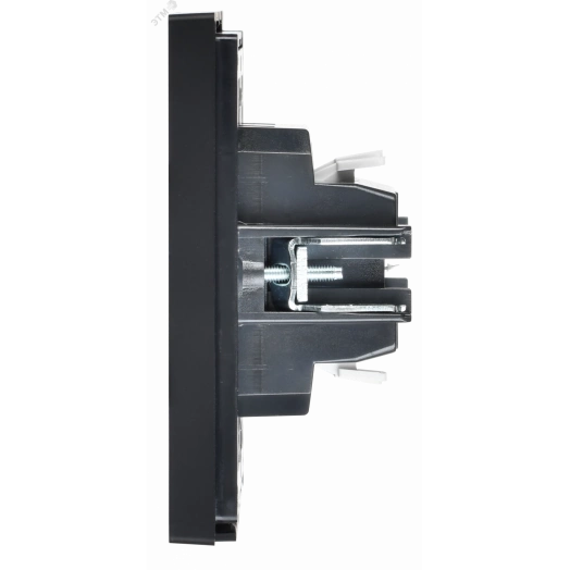 FORTE&PIANO Выключатель 1-клавишный самовозвратный 10А FP110 черный IEK