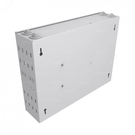 Кросс оптический настенный частично укомплектованный 24/32 порта 2LC (планка 2LC-4шт, планка-заглушка-1шт, сплайс-кассета-2шт) серый RAL 7035