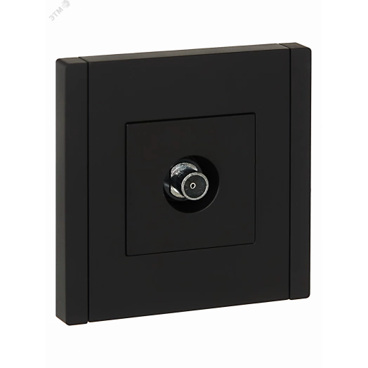 FORTE&PIANO Розетка TV оконечная FP128 черный IEK