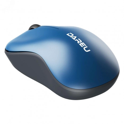 Мышь беспроводная 1200 dpi, синий-черный