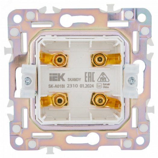 SKANDY Аудиорозетка 4-местная SK-A01Bl черный IEK