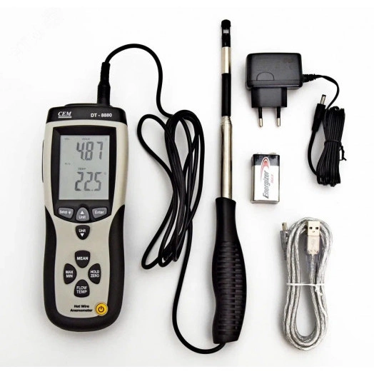 Термоанемометр DT-8880 ''Нагретая струна''