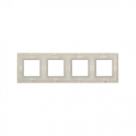 Рамка из натурального стекла, ''Avanti'', светло-зеленая, 8 модулей