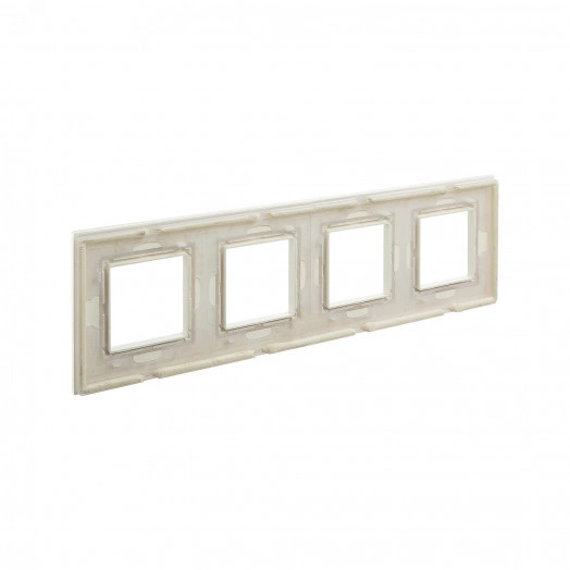 Рамка из натурального стекла, ''Avanti'', светло-зеленая, 8 модулей