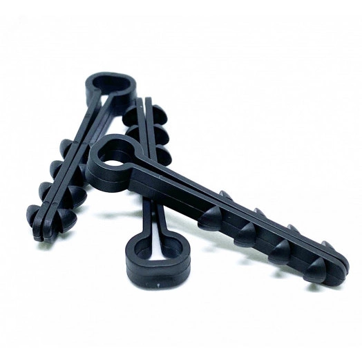 Дюбель-хомуты для плоских проводов 5х8  чер