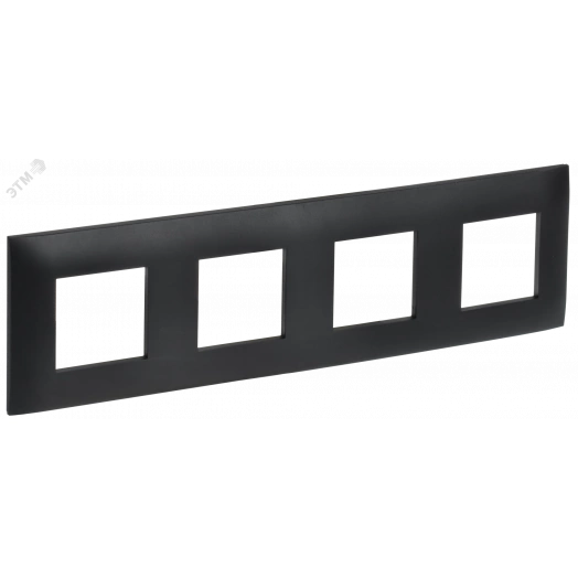 SKANDY Рамка 4-местная SK-F04Bl черный IEK