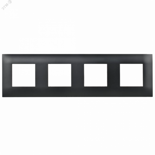 SKANDY Рамка 4-местная SK-F04Bl черный IEK