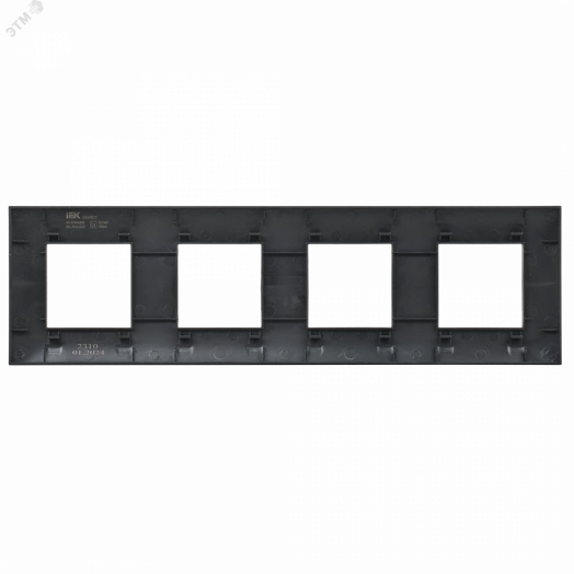 SKANDY Рамка 4-местная SK-F04Bl черный IEK