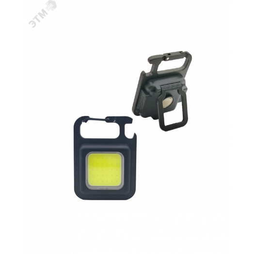 Фонарь брелок аккум/6ВтCOB/Li-po200mAh/USBtypeC/открывалка/магнит/карабин/подстав