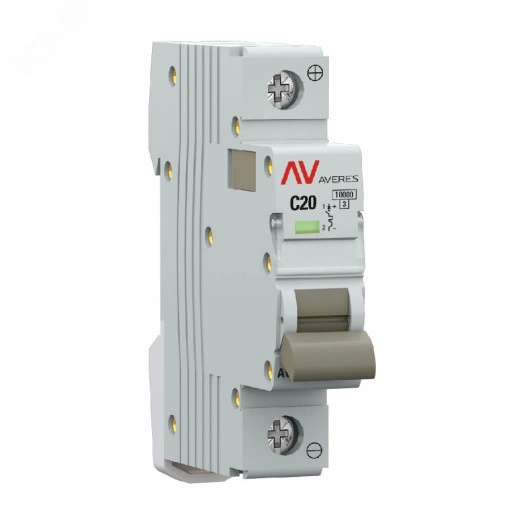 Выключатель автоматический AV-10 DC 1P 20A (C) 10kA EKF AVERES