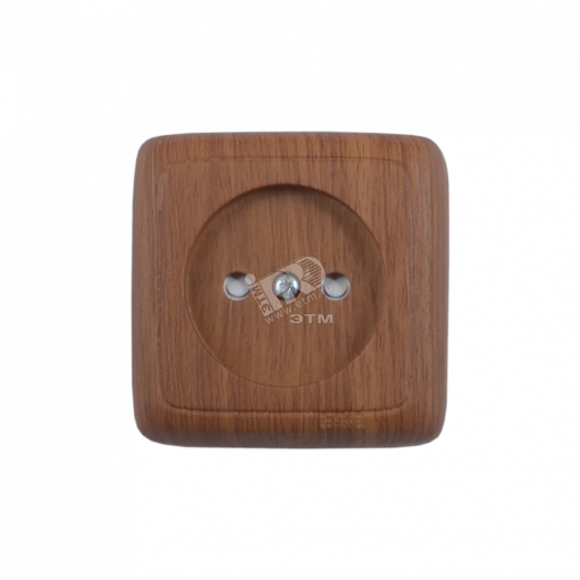 Розетка наружная со шторками с изоляционной пластиной дуб