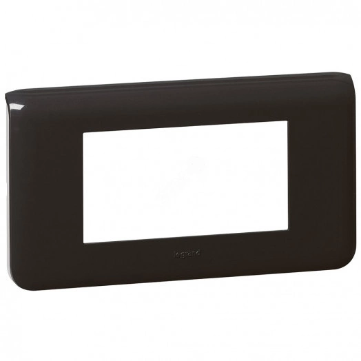 Рамка Mosaic 4 модуля, горизонтальная, антрацит