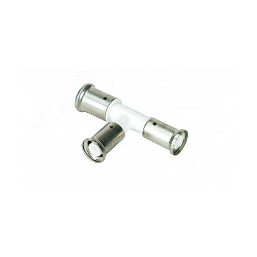 Тройник переходный уменьшенный с двух сторон, ПВДФ пресс (белый), 32x20x26