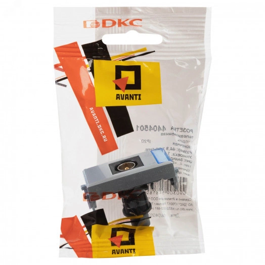 Avanti Розетка TV одиночная модульная, , Закаленная сталь, 1 модуль