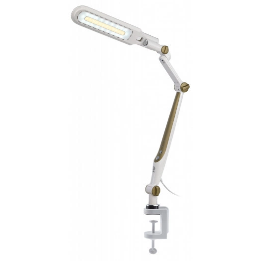 Светильник настольный светодиодный NLED-496-12W-G на струбцине золото