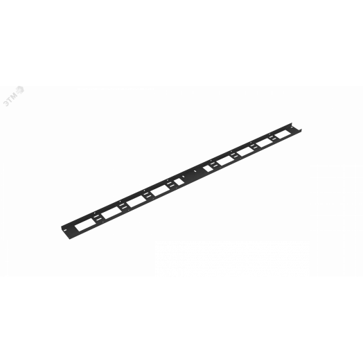 Органайзер кабельный вертикальный, 33U, для шкафов серий TFI-R, Ш75хВ1398хГ20мм, металлический, с крепежом, цвет черный