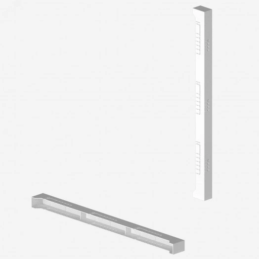 Заглушка торц. держ.шин 5-10мм 3п.185мм