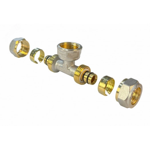 Тройник обжимной ВР 16х1/2х16