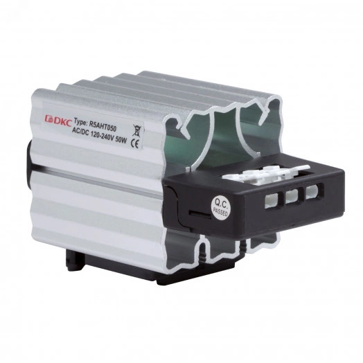 Обогреватель в алюминиевом корпусе 75 Вт, 110…250 В AC/DC, 12/24/48 В DC