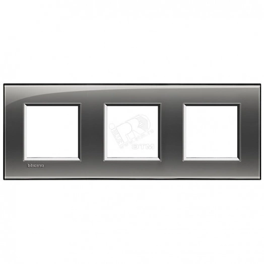 LivingLight Рамка прямоугольная 3 поста Лондонский туман