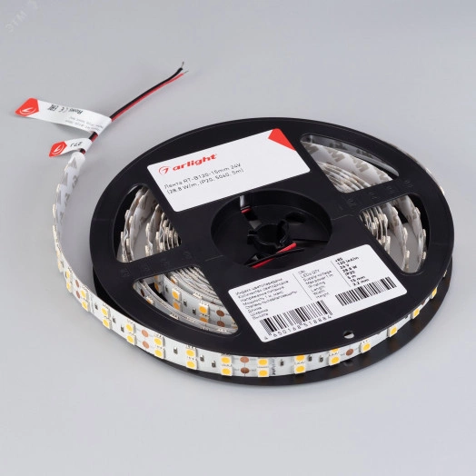 Лента LED RT-B120-15mm 24V Cool 8K (28.8 W/m, IP20, 5060, 5m) (ARL, Открытый)