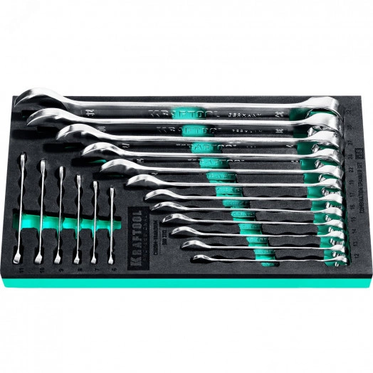 Набор комбинированных гаечных ключей 18 шт, 6 - 32 мм