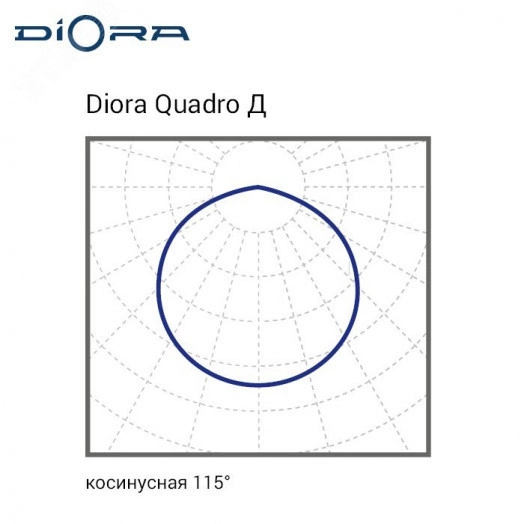 Светильник ДПП-240Вт  Diora Quadro 240/37000 Д 4K лира
