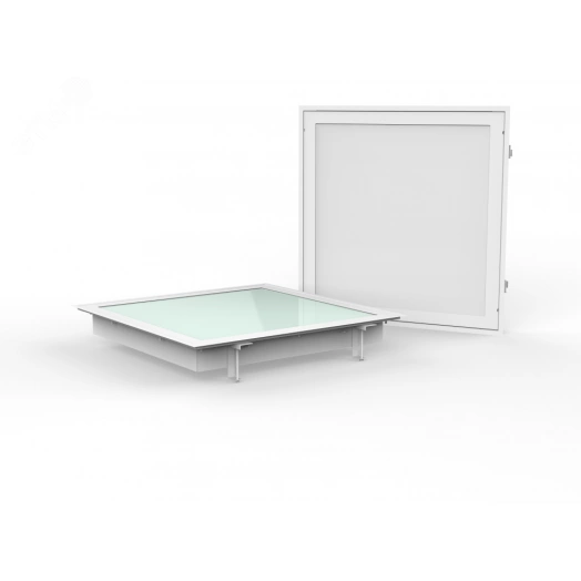 Светильник светодиодный VARTON медицинский встраиваемый C070/K 55 Вт CRI90 4000 K 600х600х100 мм IP65 с закаленным силикатным стеклом для установки в сэндвич-панели аварийный автономный постоянного действия