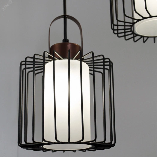 Светильник Манго 231 черн.муар медь (Плафон 9001) НСБ 01-3х60-167 Е27  подвесной