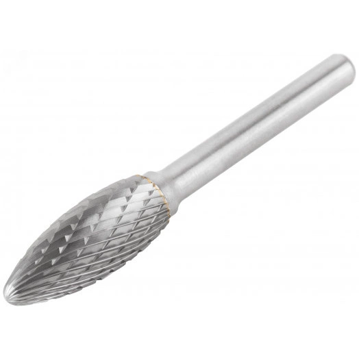 Шарошка карбидная, штифт 6 мм, тип ''H'', эллипсоидная 12х32х75 мм