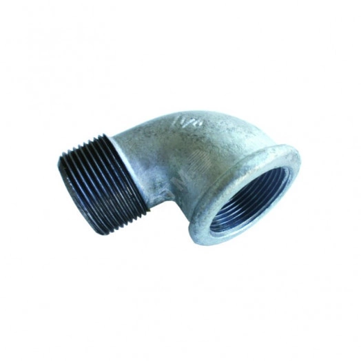 Угольник 90-2-25 муфта-штуцер, чугунный, оцинкованный