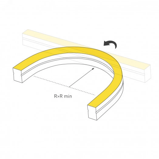 Лента герметичная MOONLIGHT-SIDE-A140-12x24mm 24V Warm2700 (9.6 W/m, IP68, 5m, wire x2) (Arlight, Вывод кабеля прямой)