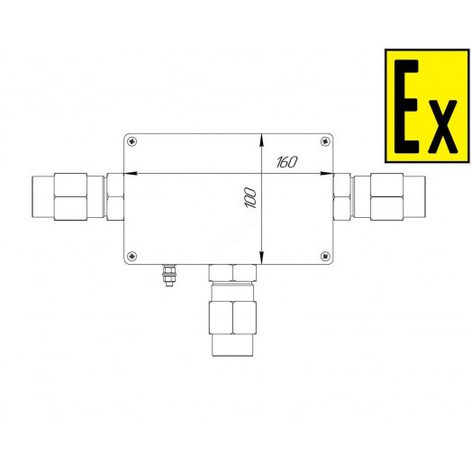 Коробка коммутационная взрывозащищенная для греющего кабеля КВМК ГК 103