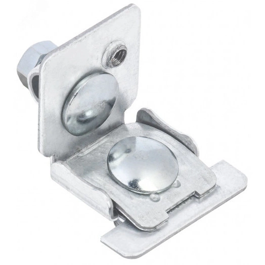 Держатель проводника круглого 6-10мм для фальца 0,6-8мм нержавеющая сталь