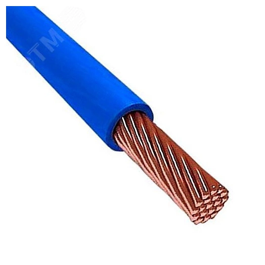 Провод силовой ПуГВнг(А)-LS 1х4 синий 100м