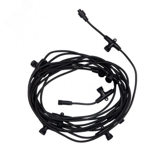 Гирлянда тающие Сосульки 24 В, комплект 10 шт. х 30 см, шаг 100 см, 420 LED, белый, соединяются