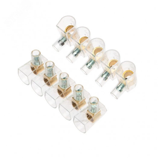 Зажим концевой винтовой изолир КЗВИ 10 кв мм (5х1) 10шт, REXANT