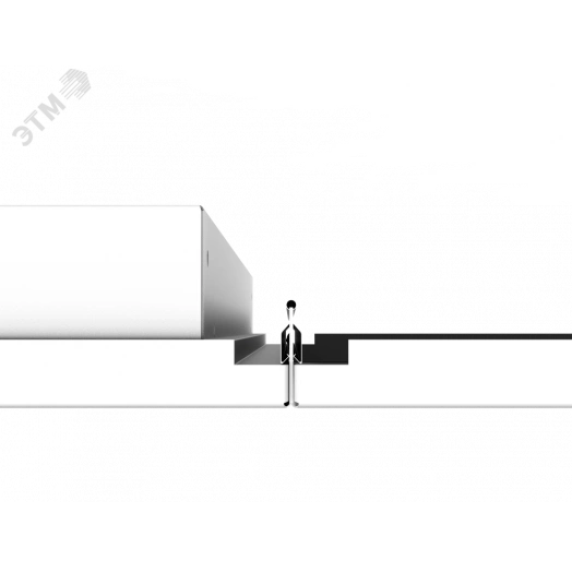 Светильник светодиодный ДВО-60Вт 4000К Clip-In 300 рас-ль призма