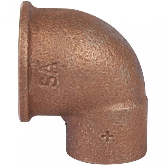 Угольник 18 х 1/2' ВР переходной, бронза, пайка, модель 4090g