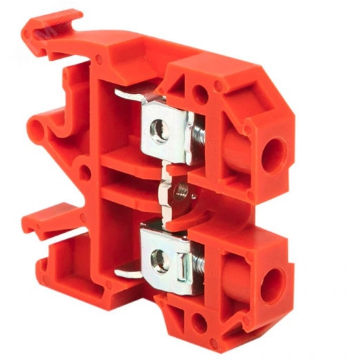 Клемма винтовая JXB- 6мм.кв красная