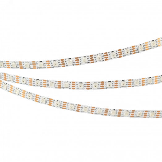 Лента SPI-B60-10mm 5V RGB-PX1-BPT (12 W/m, IP20, 5060, 5m) (Arlight, бегущий огонь)